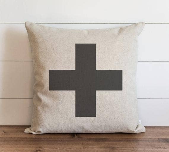 Swiss Cross Throw Pillow