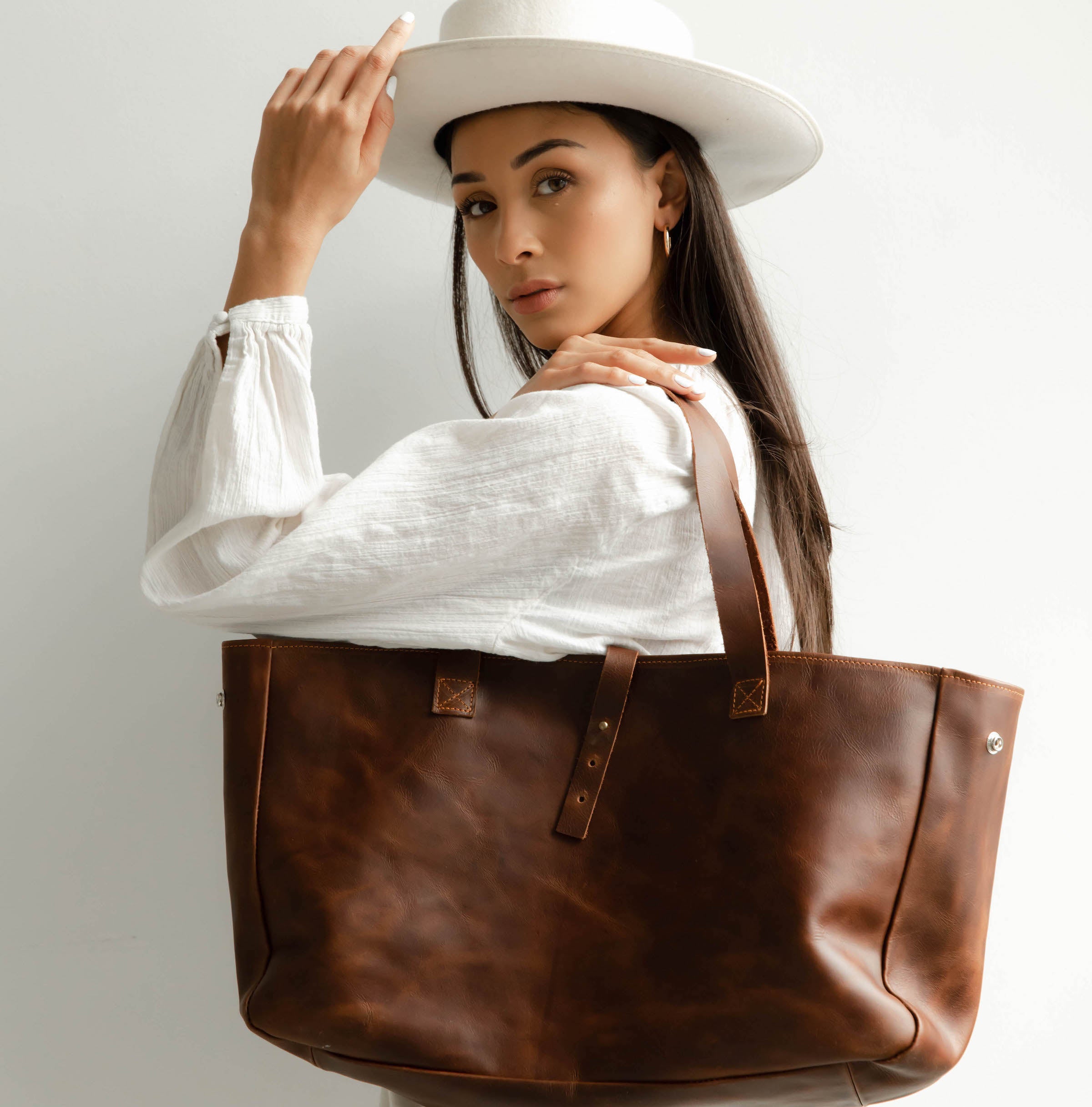 Leather Tote (Guatamalan)