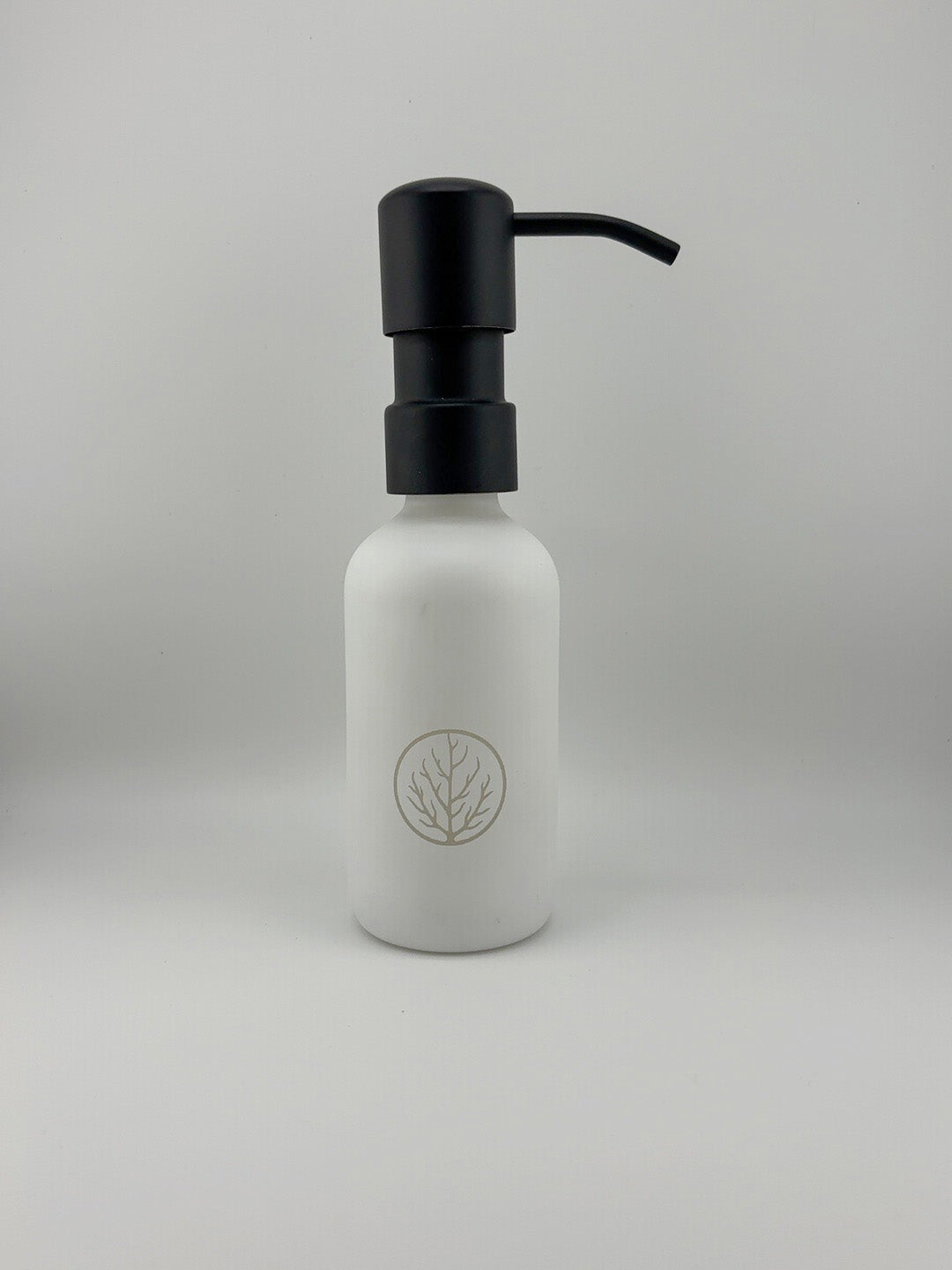 Black Pump White Bottle